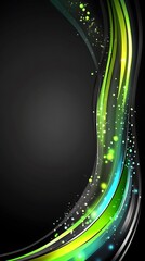 Poster - Abstract flowing lines graphic background