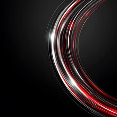 Aufkleber - Abstract red and black swirl design