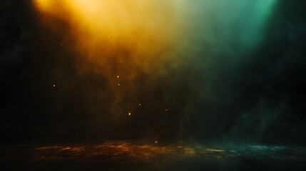 Poster - Abstract smoky stage background for product presentation