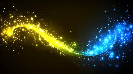 Wall Mural - abstract glowing streaks (1)