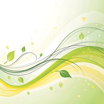 Abastract vibrant Futuristic Fresh Green Waves Background banner background ponix or phone walpaper.