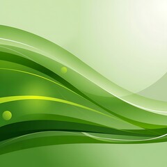Poster - Abastract vibrant Futuristic Fresh Green Waves Background banner background ponix or phone walpaper.