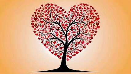 Wall Mural - Tree of heart