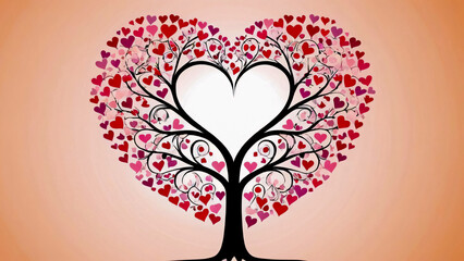 Wall Mural - Tree of heart