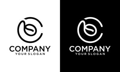 Aufkleber - Creative initials c coffee logo design creative vector design inspiration