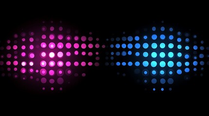 Fototapete - Abstract design with glowing dots (1)