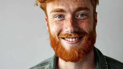 Wall Mural - The Smiling Redhead Man