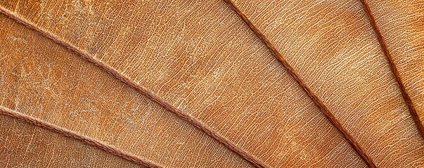 Leinwandbilder - A close-up view of textured, layered brown materials, resembling natural elements with a warm, earthy tone.