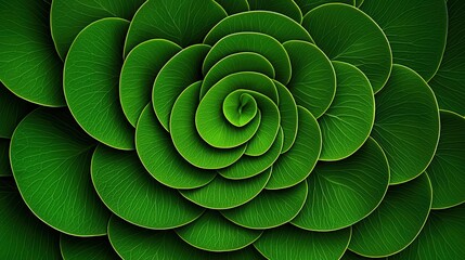 Poster - A close-up of a vibrant green succulent plant showcasing its intricate spiral leaf pattern.