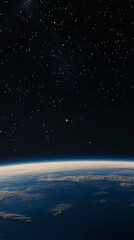 closeup of the planet earth view from space