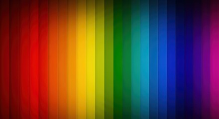 Poster - Bright colorful vertical rainbow stripes with vivid gradient hues on a clean background, Abstract Rainbow Stripes Background