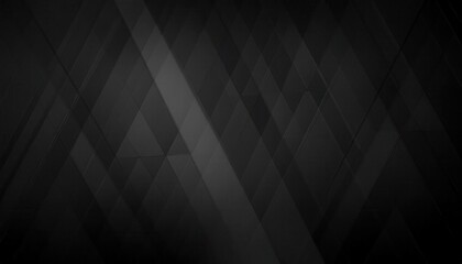 Poster - sleek black geometric abstract background with sharp angular shapes and subtle textures ideal for modern design projects