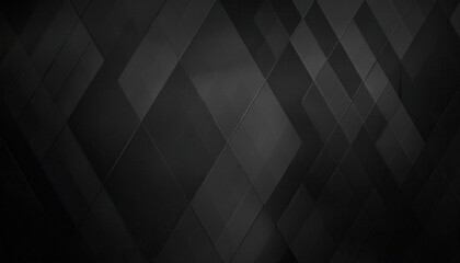 Poster - sleek black geometric abstract background with sharp angular shapes and subtle textures ideal for modern design projects