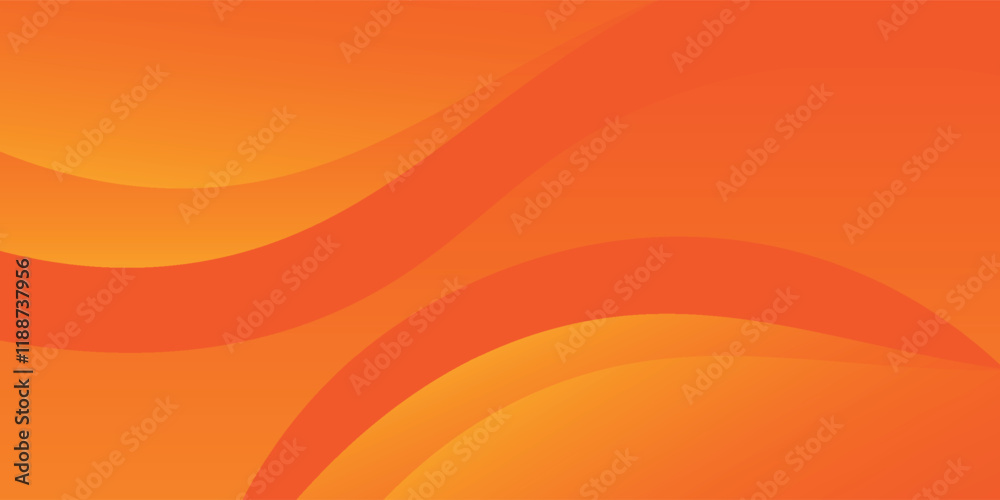 abstract orange background with dynamic waves layer