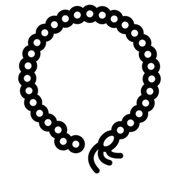 flat Tasbih design ramadan icon