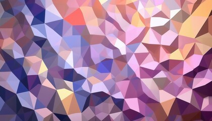 Leinwandbilder - abstract pastel polygon mosaic for modern design backgrounds, vibrant soft hues for artistic decor or branding projects

