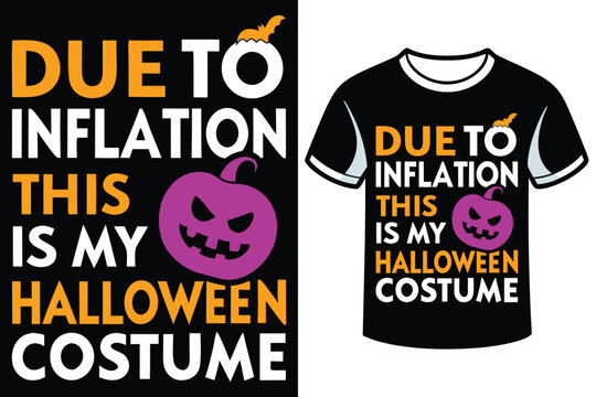 Halloween typography t-shirt design