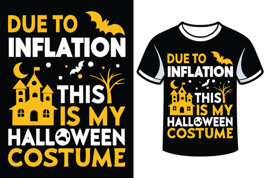 Halloween typography t-shirt design