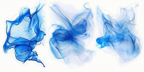 Wall Mural - Abstract cerulean pacific blue color