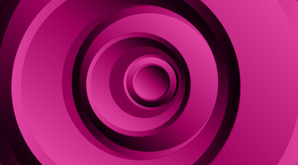 Poster - 3d circular shape geometric background design | Abstract background design for flyer, banner, futuristic, texture | Modern abstract geometric vector design with magenta  color