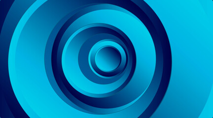 Poster - 3d circular shape geometric background design | Abstract background design for flyer, banner, futuristic, texture | Modern abstract geometric vector design with sky-blue color
