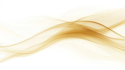 Poster - A serene gradient fading from pale gold to soft ivory, with smooth, flowing abstract lines for a minimalist design.