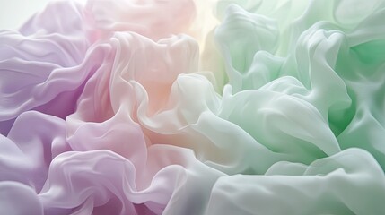Poster - A serene pastel gradient shifting from lavender to mint green, with a delicate and fluid texture, offering a calming and ethereal backdrop.