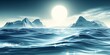 © Sazzad Hossain  - Serene Ocean Landscape Majestic Mountains and Calm Waves Under a Bright Sun