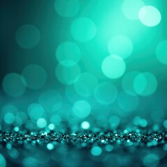 Wall Mural - Shimmering aqua turquoise and teal bokeh Sparkling glitter backdrop , photography, iridescent