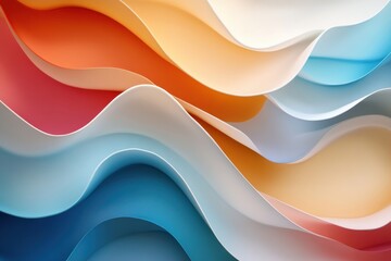 Fototapete - Vibrant abstract background with flowing lines and dynamic forms for creative projects and modern designs