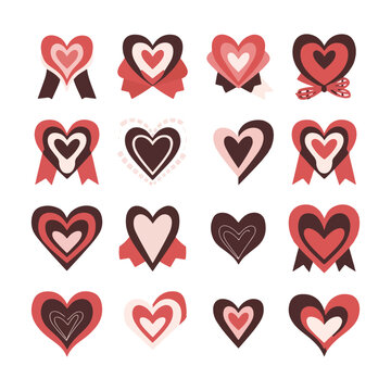 Happy Valentines Day icon vector