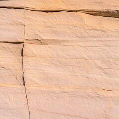 Poster - Natural Sandstone Rock Face Texture Background Light Beige Tones