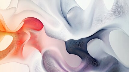 Poster - Abstract technology banner background, generative ai illustration