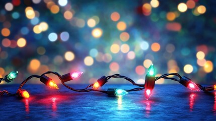 Wall Mural - sparkling lights product background: festive bokeh & glowing illumination for holiday marketing illu