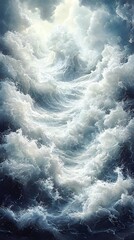 Wall Mural - blue sky with clouds