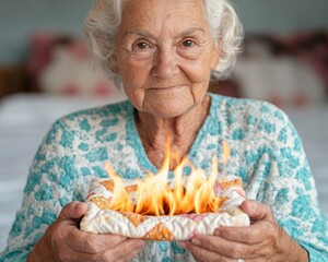 A Grandmother Holding a Handmade Quilt Each Patch a Piece of Her Familys Heritage, Explore the Stories Interwoven in This Beautiful Family Heirloom and Discover Its Timeless Legacy