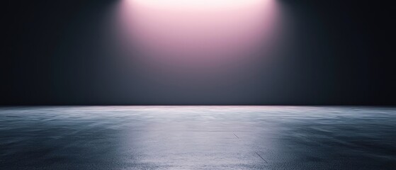 Poster - Minimalistic empty stage with dramatic lighting for presentations or performances.