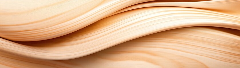 Poster - Elegant wood texture featuring smooth, flowing lines in warm natural tones.