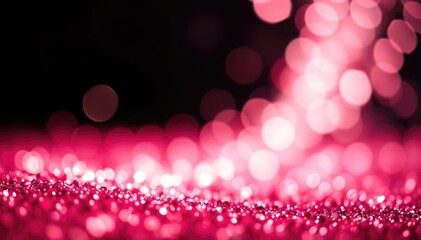 Poster - Sparkling pink glitter bokeh background festive designs celebratory themes