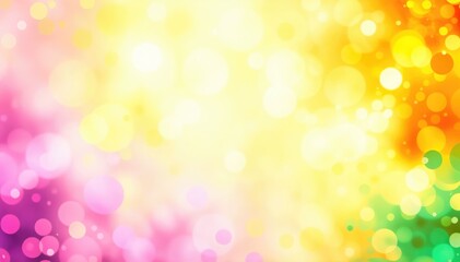 Poster - Abstract background with colorful bokeh lights festive designs vibrant presentations
