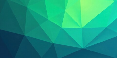 Aufkleber - Abstract Green and Teal Geometric Low Poly Background