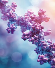 Poster - Microscopic View of a Complex Protein Structure