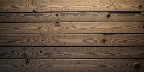 Aufkleber - Rustic Weathered Wood Planks Texture Background Featuring Natural Grain and Subtle Color Variations