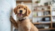 © pongtap - Playful puppy learning at home indoor pet photography cheerful atmosphere