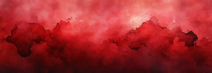Poster - Abstract red and black background featuring splashes and drips of paint in various patterns and textures valentine day