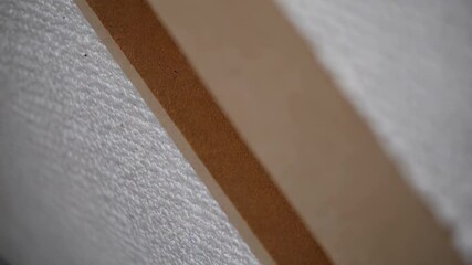 Aufkleber - Multilayered wall assembly revealing fiberboard vapor barrier, showcasing construction details and insulation properties for thermal and moisture protection in building projects