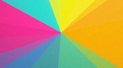 Aufkleber - vibrant spectrum a colorful radial burst of hues and shades