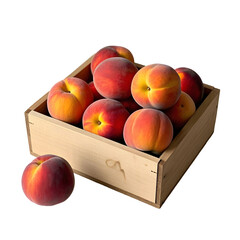 Wall Mural - Peachs in big box 