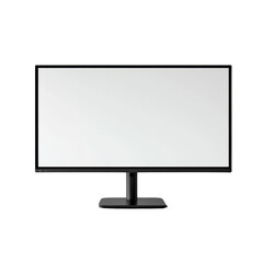 Poster - Modern Black Monitor with Empty Screen Ready for Display Ideas