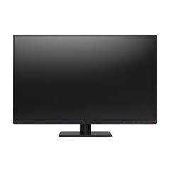 Poster - Modern Black Flat Screen Monitor with Minimalistic Design